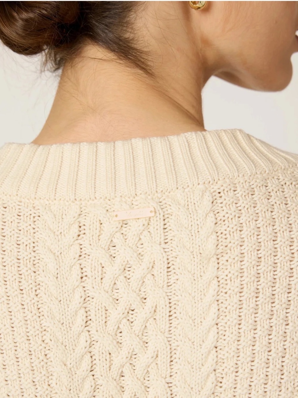 Cleobella Amira Mini Sweater Dress Ivory M NWT - Picture 9 of 12